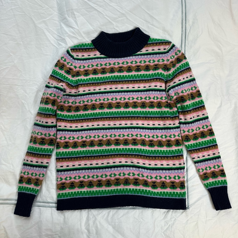 J. Crew Wool Blend Fair Isles Sweater in Size XS